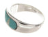 Southwest Turquoise and Opal Silver Ring Size 6-3/4 IS58269